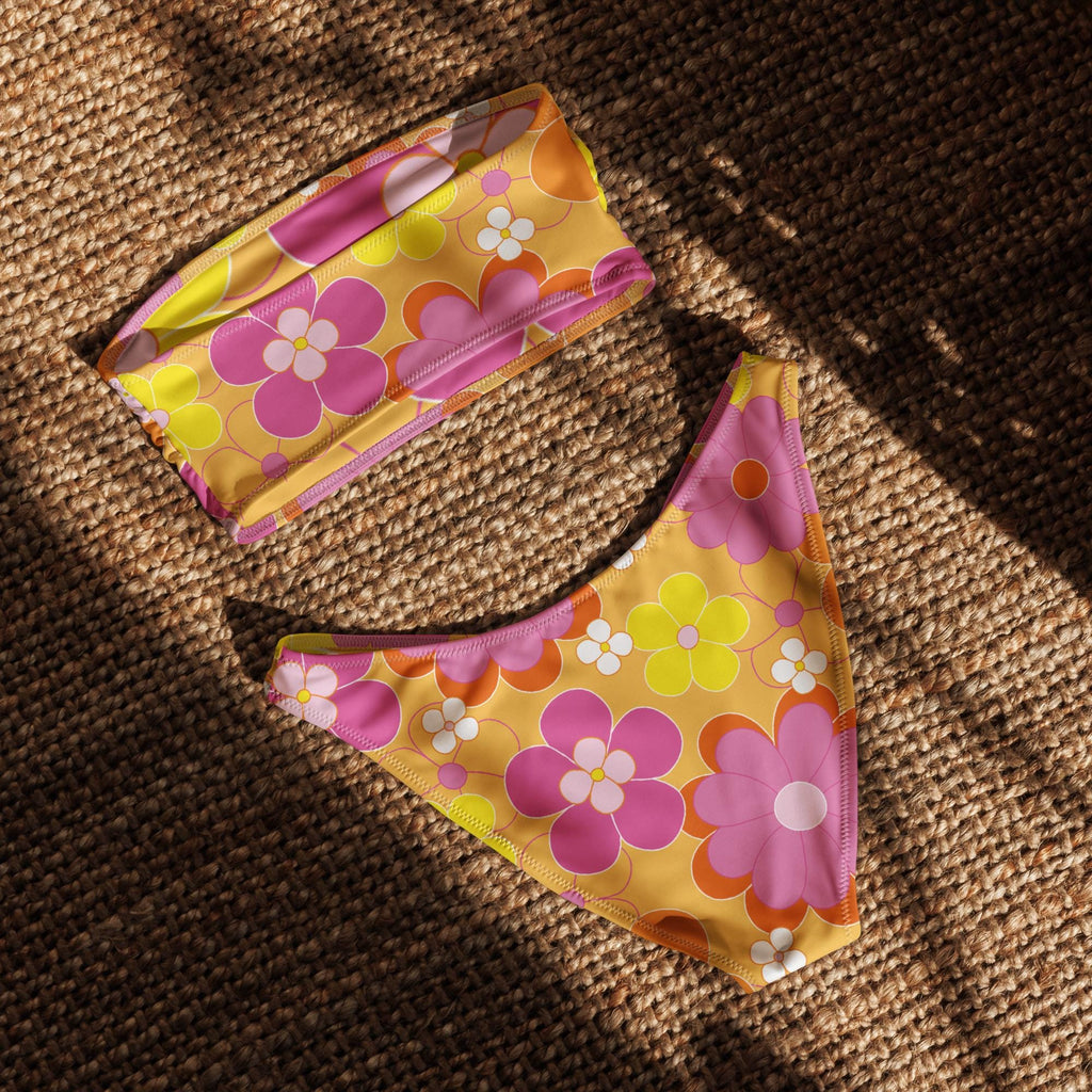 Floral Print Bikini Set - Coastal Bloom