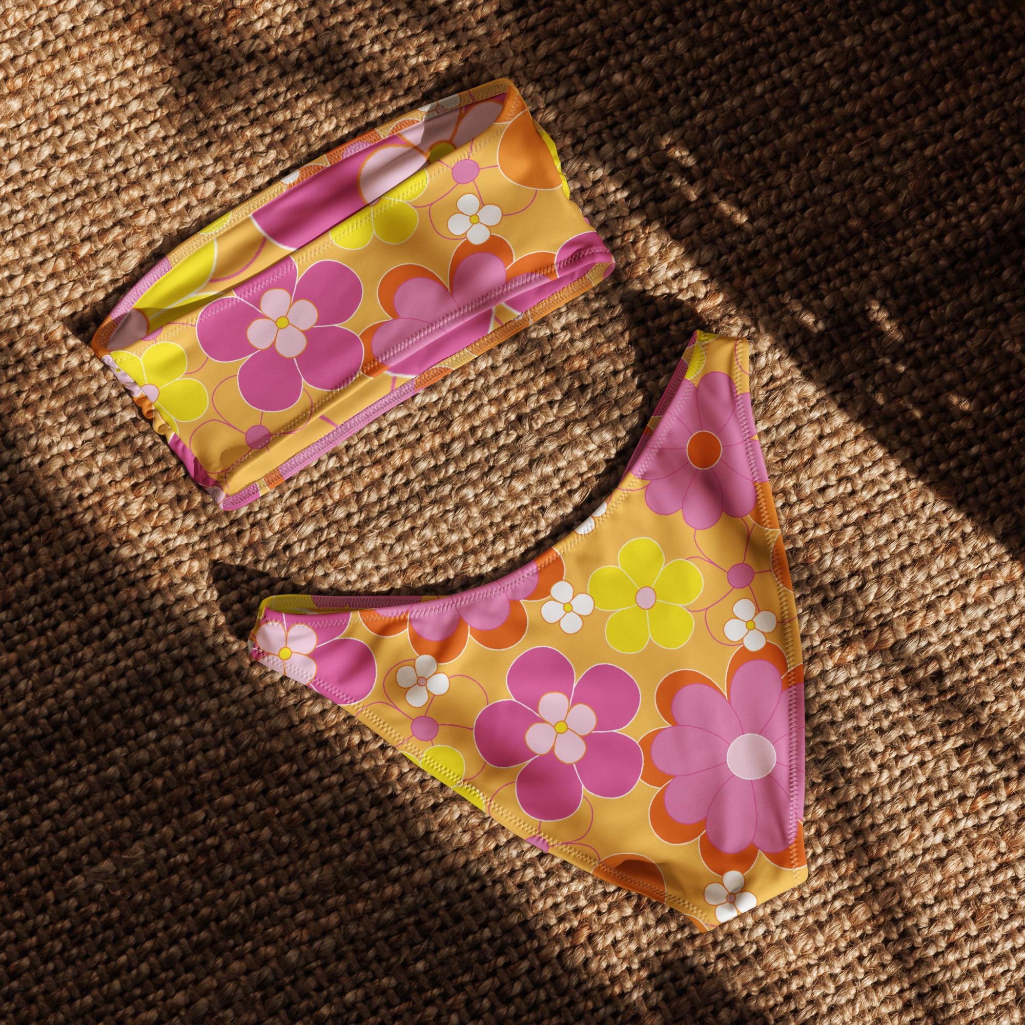 Floral Print Bikini Set - Coastal Bloom