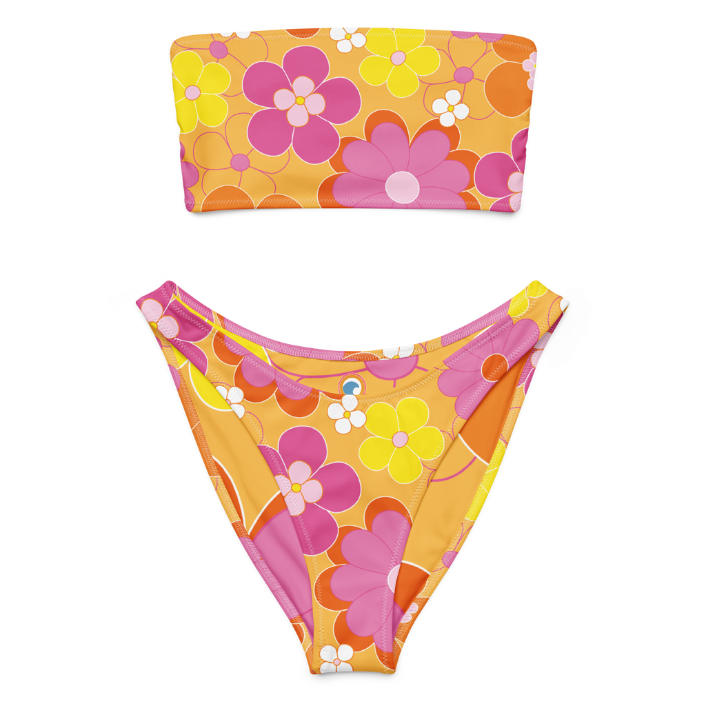 Floral Print Bikini Set - Coastal Bloom