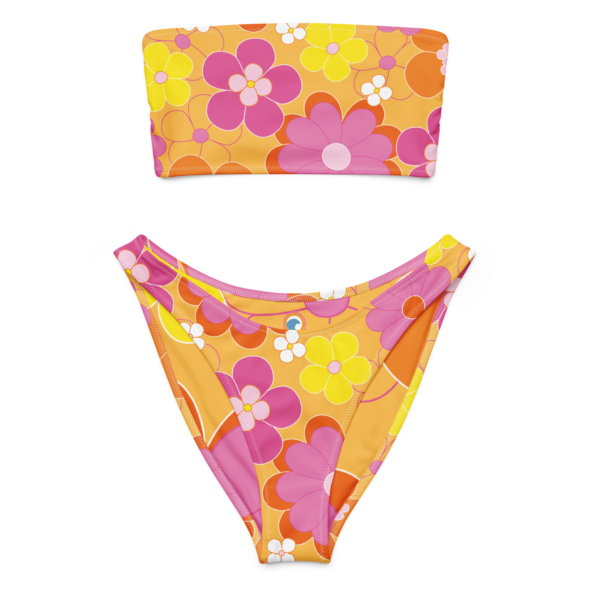 Floral Print Bikini Set - Coastal Bloom