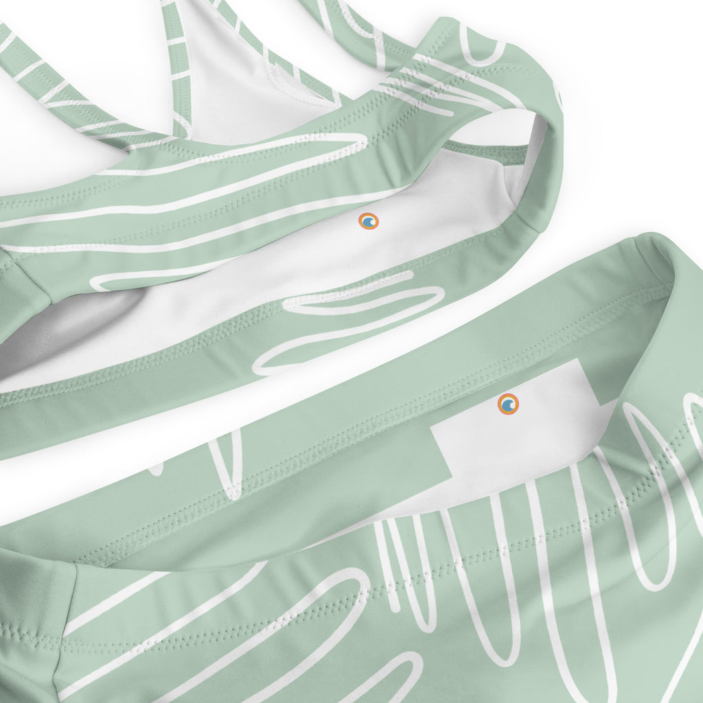 Surf-Inspired Bikini Set – Mint Wave