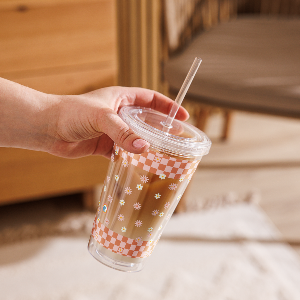 Clear Plastic Tumbler – Beach Day