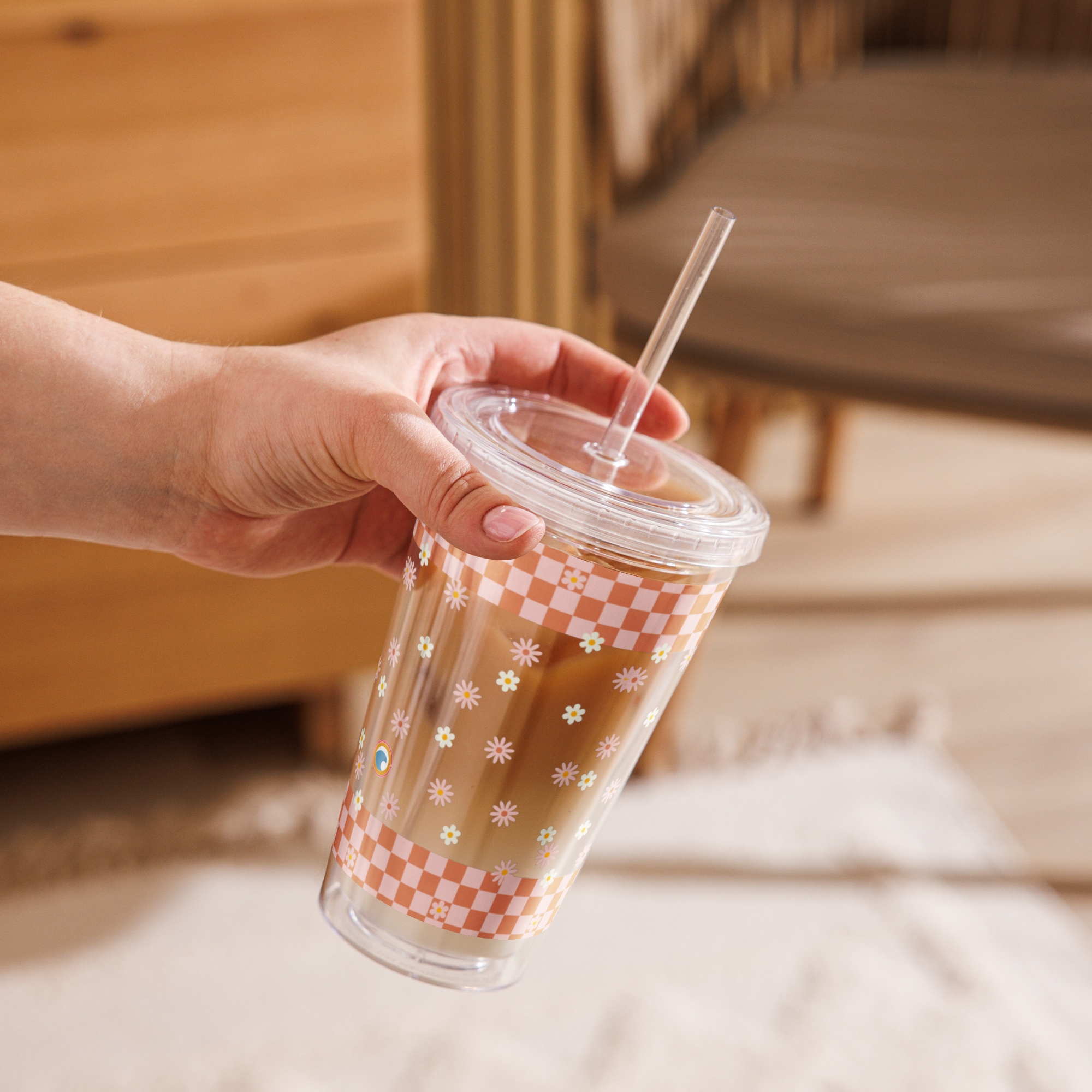 Clear Plastic Tumbler – Beach Day