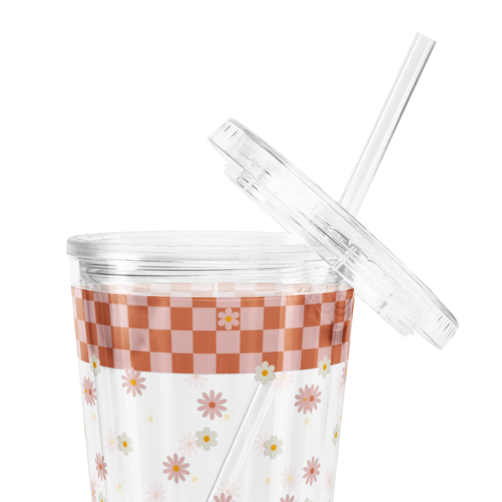 Clear Plastic Tumbler – Beach Day