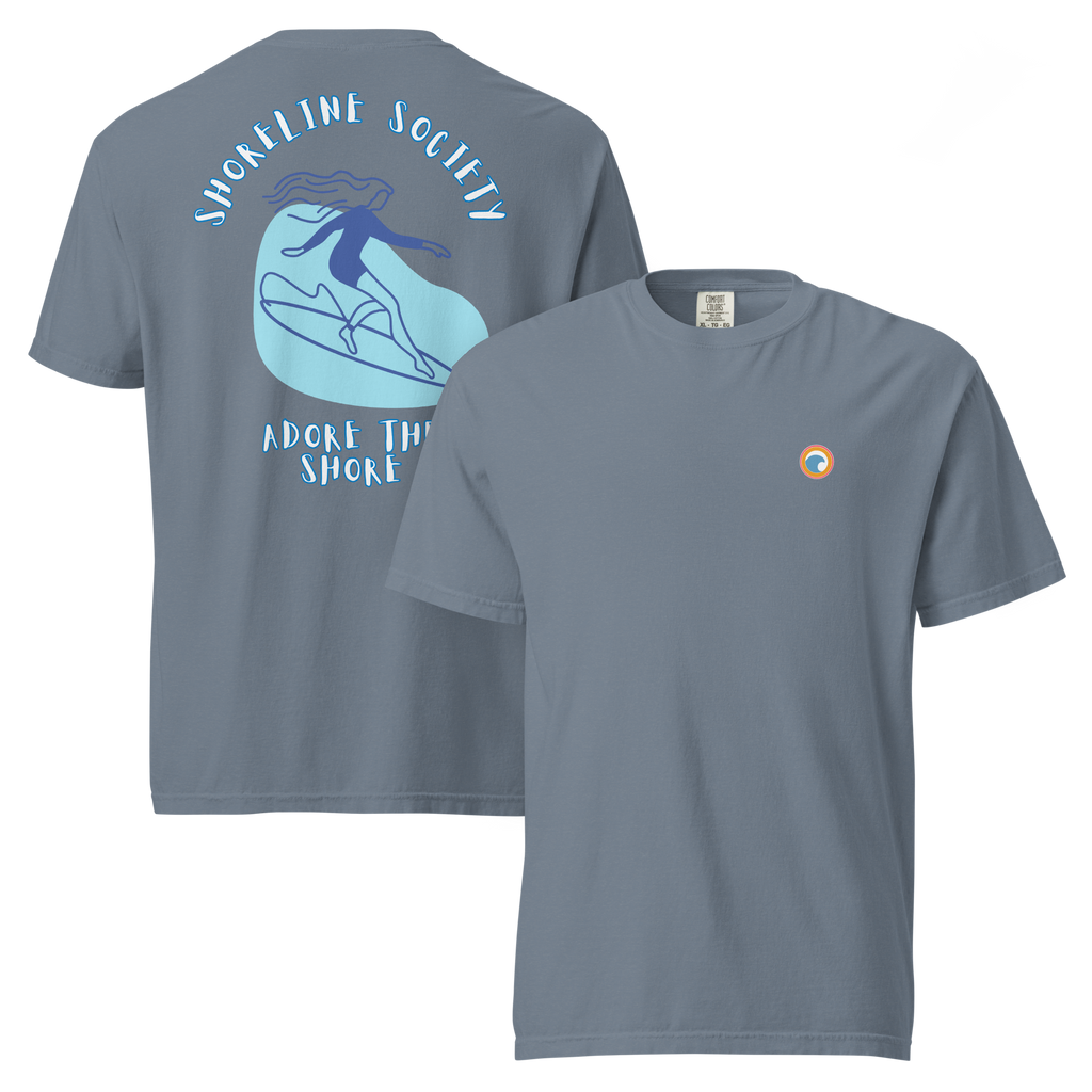 Classic Heavyweight T-Shirt - Shoreline Society Surfer Girl