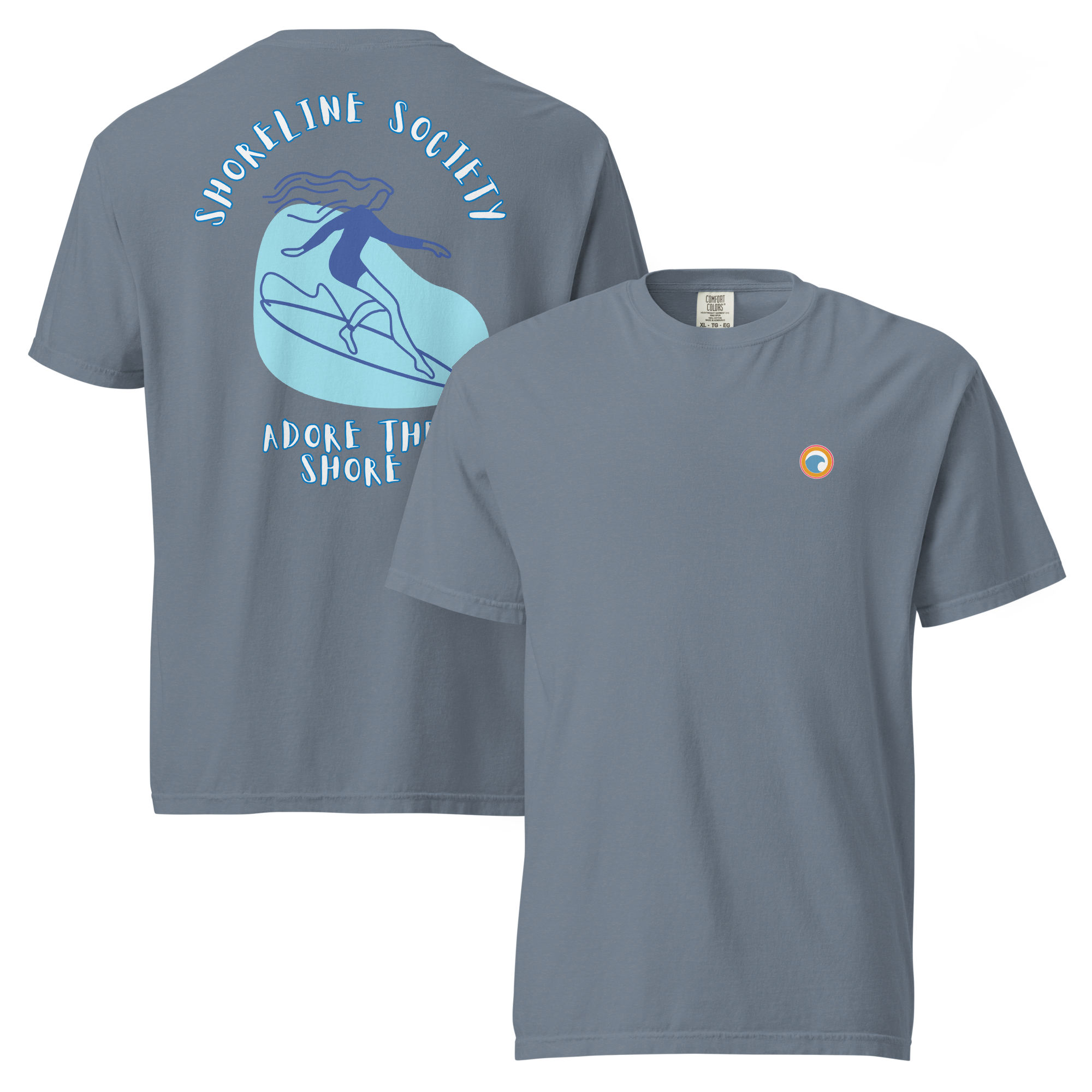 Classic Heavyweight T-Shirt - Shoreline Society Surfer Girl