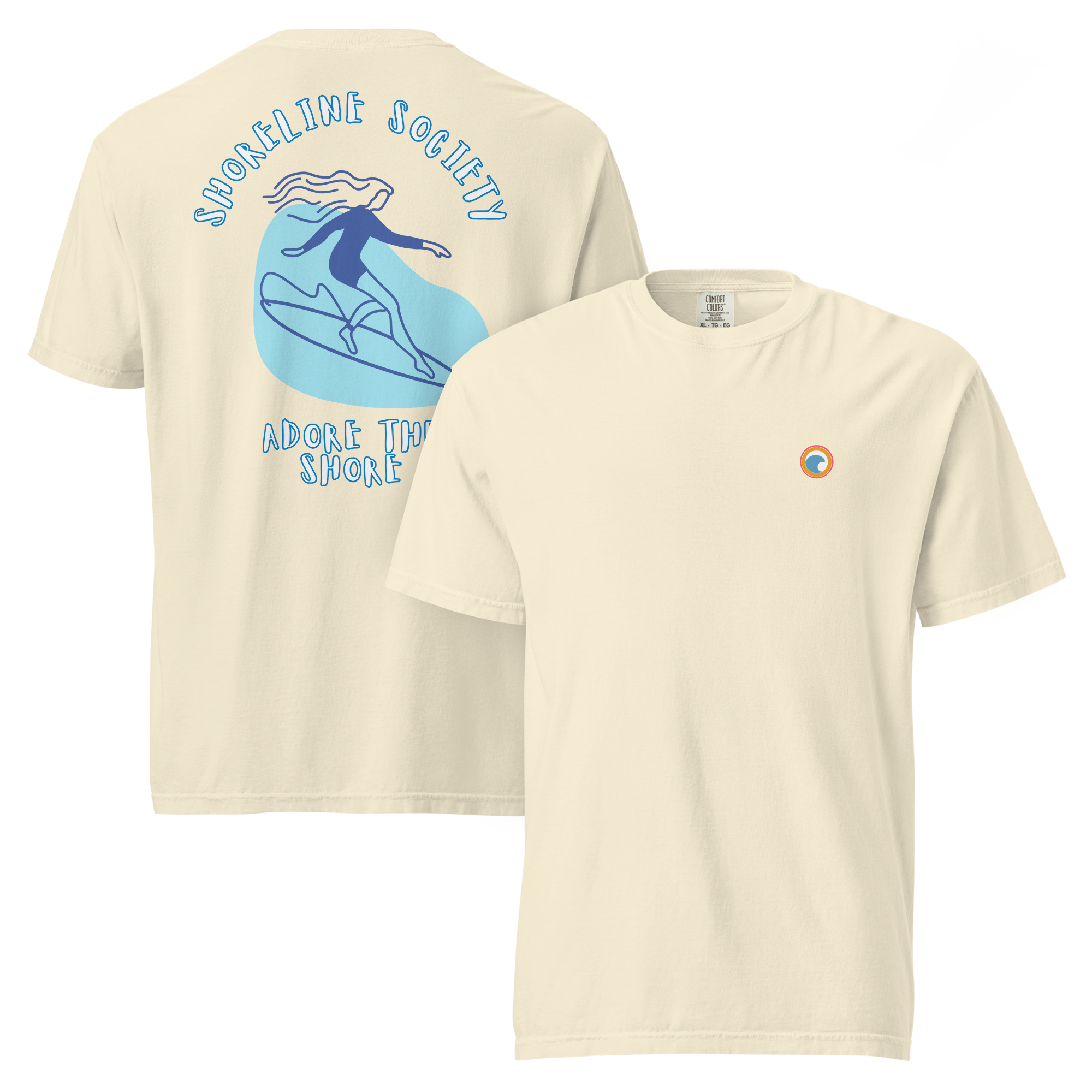 Classic Heavyweight T-Shirt - Shoreline Society Surfer Girl