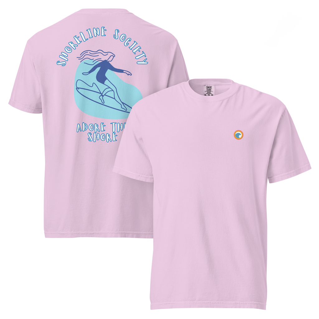 Classic Heavyweight T-Shirt - Shoreline Society Surfer Girl