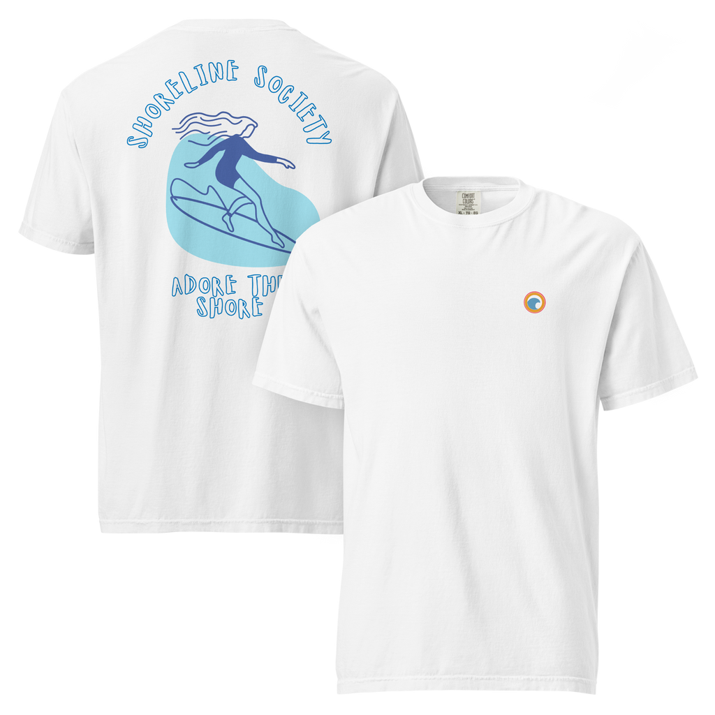 Classic Heavyweight T-Shirt - Shoreline Society Surfer Girl