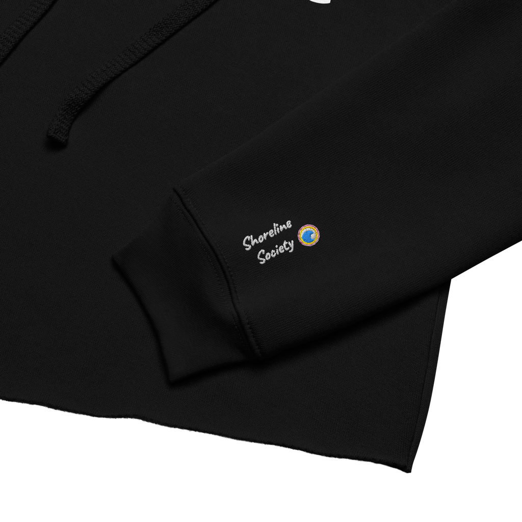 Women’s Raw Hem Cropped Hoodie - Made For The Waves