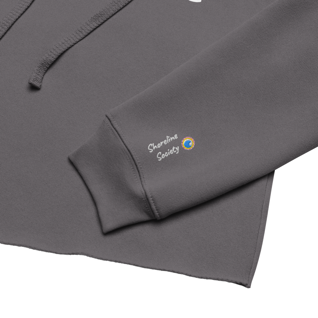 Women’s Raw Hem Cropped Hoodie - Made For The Waves